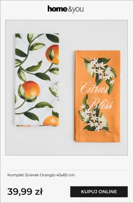 home&you - gazetka promocyjna Kolekcja Orange Bloom od wtorku 07.04  - strona 3