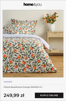 home&you - gazetka promocyjna Kolekcja Orange Bloom od wtorku 07.04  - strona 4