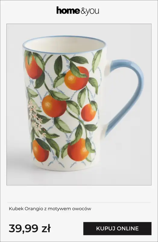 home&you - gazetka promocyjna Kolekcja Orange Bloom od wtorku 07.04  - strona 5