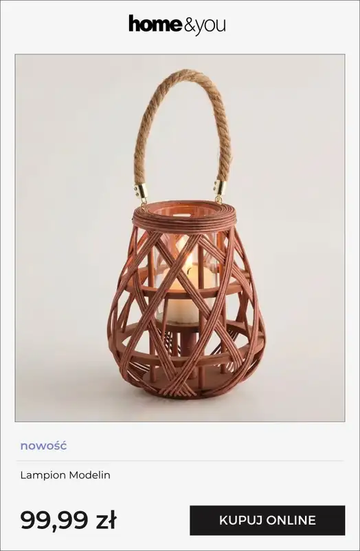 home&you - gazetka promocyjna Kolekcja Orange Bloom od wtorku 07.04  - strona 9