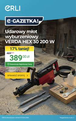 ERLI - gazetka promocyjna Okazje dla majsterkowiczów i aktywnych do -30%! od piątku 10.04 do niedzieli 12.04