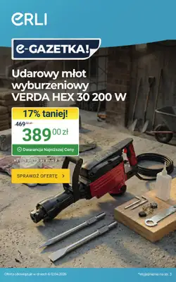 ERLI - gazetka promocyjna Okazje dla majsterkowiczów i aktywnych do -30%! od piątku 10.04 do niedzieli 12.04