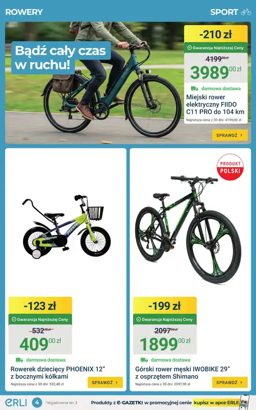 ERLI - gazetka promocyjna Okazje dla majsterkowiczów i aktywnych do -30%! od piątku 10.04 do niedzieli 12.04 - strona 4