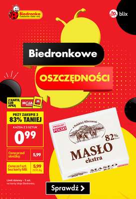 Biedronka - gazetka promocyjna Biedronkowe oszczędności od wtorku 07.04 do środy 08.04
