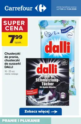 Carrefour - gazetka promocyjna Produkty do PRANIA I PŁUKANIA - sprawdź oferty! od wtorku 07.04 do soboty 11.04 - strona 4