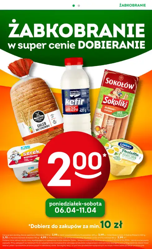 Żabka - gazetka promocyjna Gazetka Spożywcza od środy 08.04 do wtorku 21.04 - strona 2