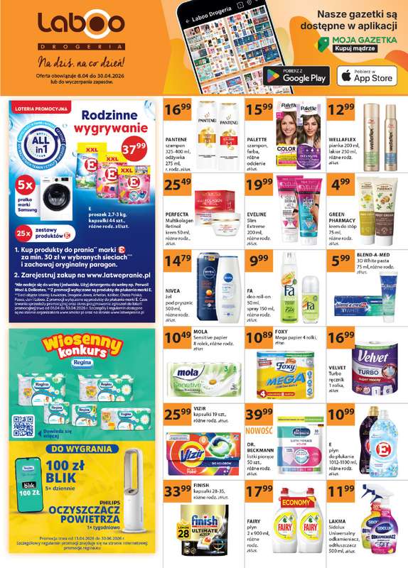 Drogerie Laboo - gazetka promocyjna Gazetka od środy 08.04 do czwartku 30.04
