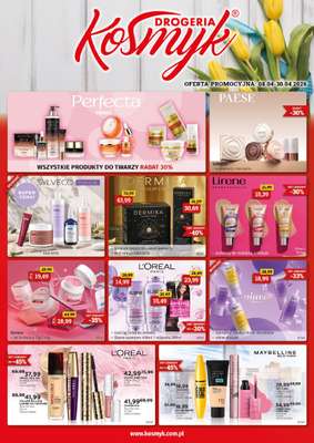 Drogeria Kosmyk - gazetka promocyjna Gazetka od środy 08.04 do czwartku 30.04