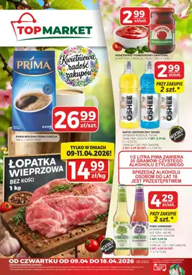 Top Market - gazetka promocyjna Gazetka od czwartku 09.04 do soboty 18.04