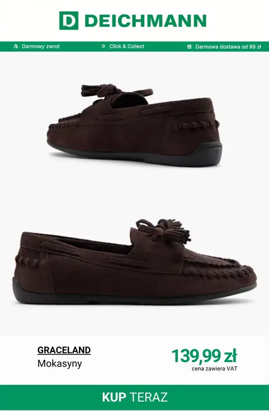 Deichmann - gazetka promocyjna Mokasyny damskie od wtorku 07.04  - strona 5