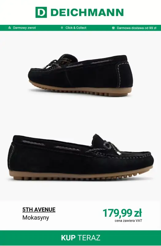 Deichmann - gazetka promocyjna Mokasyny damskie od wtorku 07.04  - strona 12
