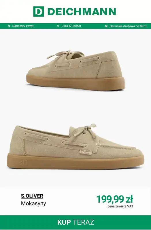 Deichmann - gazetka promocyjna Mokasyny damskie od wtorku 07.04  - strona 10