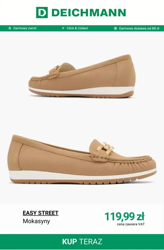 Deichmann - gazetka promocyjna Mokasyny damskie od wtorku 07.04  - strona 6