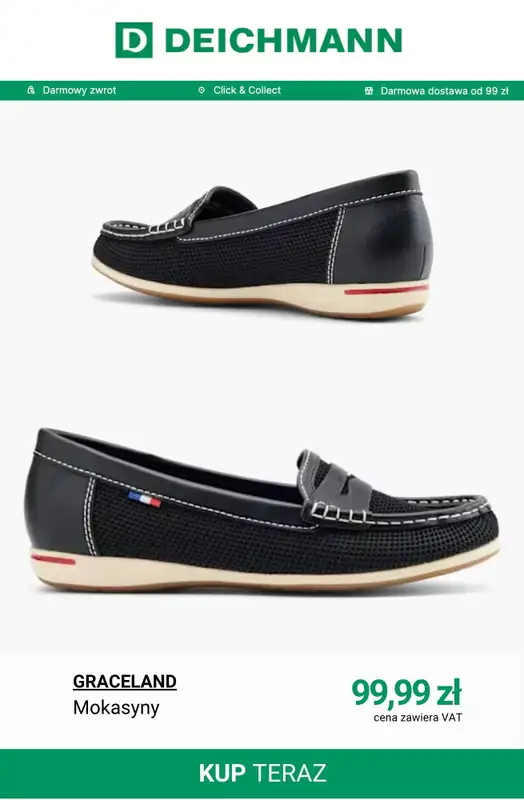 Deichmann - gazetka promocyjna Mokasyny damskie od wtorku 07.04  - strona 2