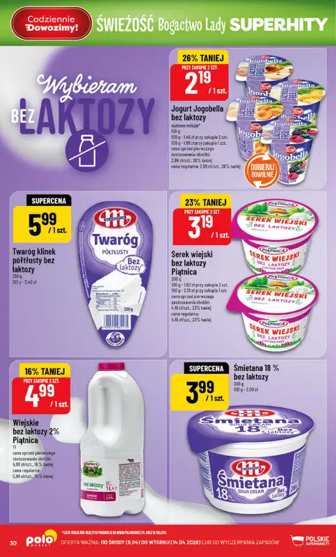 POLOmarket - gazetka promocyjna Gazetka od środy 08.04 do wtorku 14.04 - strona 30