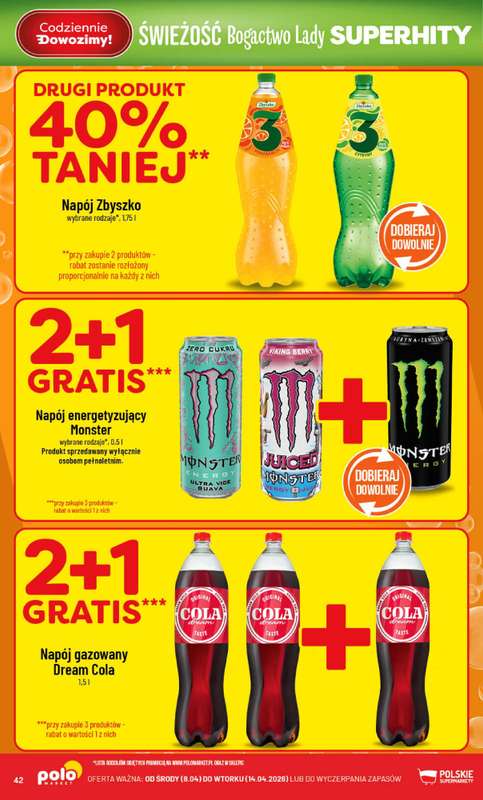 POLOmarket - gazetka promocyjna Gazetka od środy 08.04 do wtorku 14.04 - strona 42