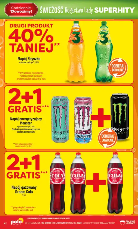 POLOmarket - gazetka promocyjna Gazetka od środy 08.04 do wtorku 14.04 - strona 42