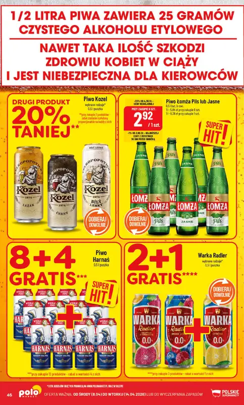 POLOmarket - gazetka promocyjna Gazetka od środy 08.04 do wtorku 14.04 - strona 46