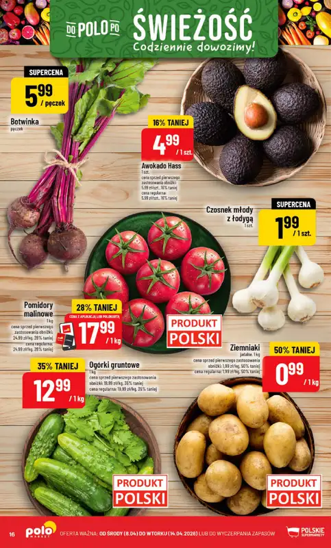 POLOmarket - gazetka promocyjna Gazetka od środy 08.04 do wtorku 14.04 - strona 16