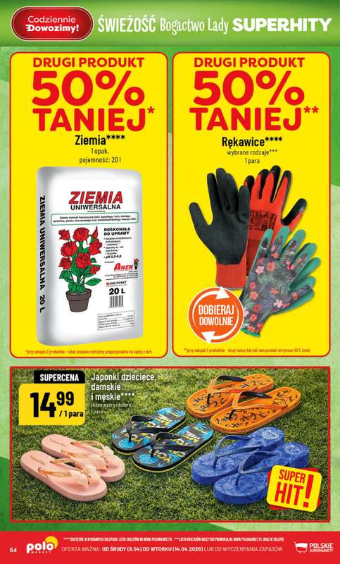 POLOmarket - gazetka promocyjna Gazetka od środy 08.04 do wtorku 14.04 - strona 54