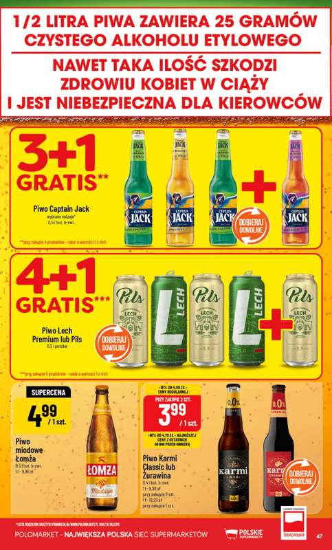 POLOmarket - gazetka promocyjna Gazetka od środy 08.04 do wtorku 14.04 - strona 47