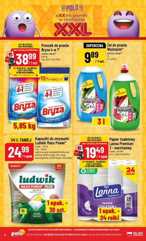 POLOmarket - gazetka promocyjna Gazetka od środy 08.04 do wtorku 14.04 - strona 8