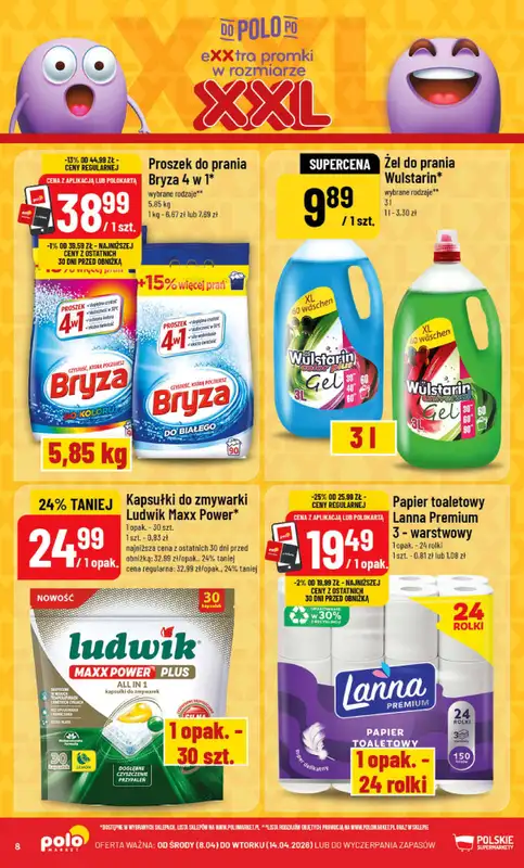 POLOmarket - gazetka promocyjna Gazetka od środy 08.04 do wtorku 14.04 - strona 8