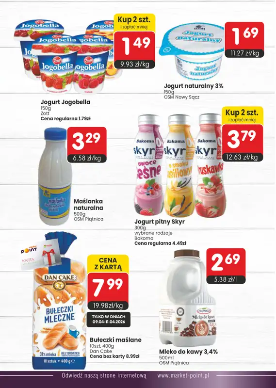 Market Point - gazetka promocyjna Gazetka od wtorku 07.04 do niedzieli 26.04 - strona 10