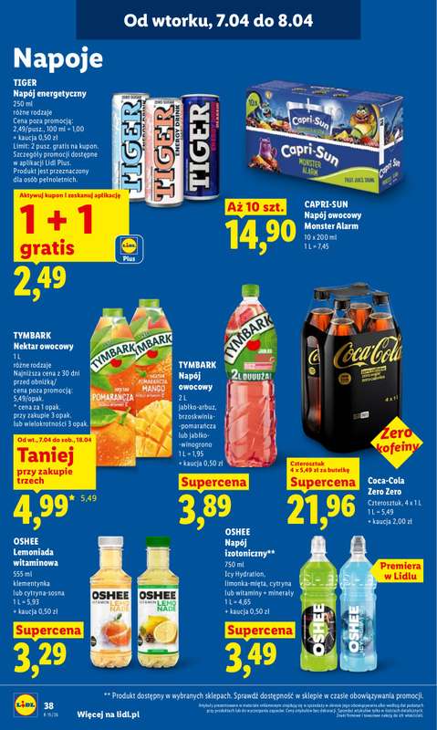 Lidl - gazetka promocyjna Oferta od wtorku od wtorku 07.04 do środy 08.04 - strona 38