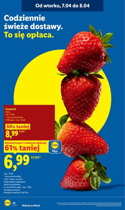 Lidl - gazetka promocyjna Oferta od wtorku od wtorku 07.04 do środy 08.04 - strona 22