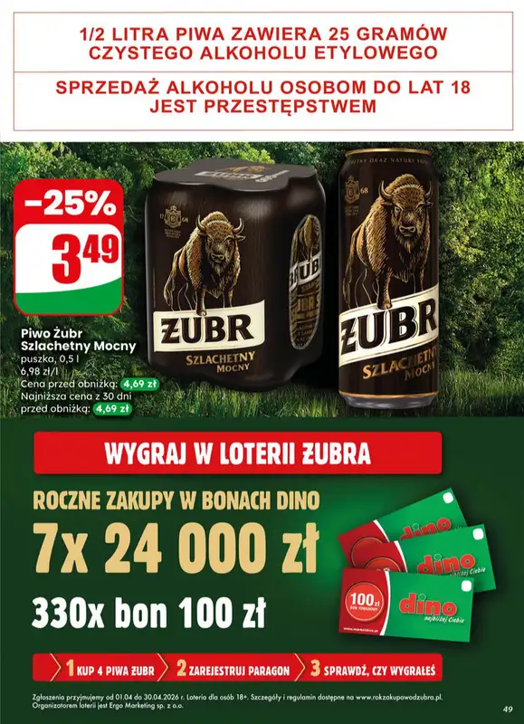 Dino - gazetka promocyjna Gazetka 15 / 2026 od środy 08.04 do wtorku 14.04 - strona 49