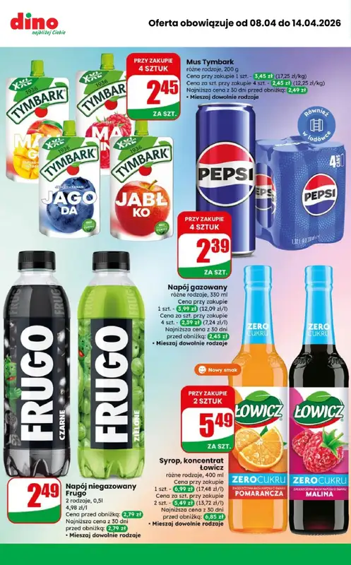 Dino - gazetka promocyjna MEGA promocje! od środy 08.04 do wtorku 14.04 - strona 7