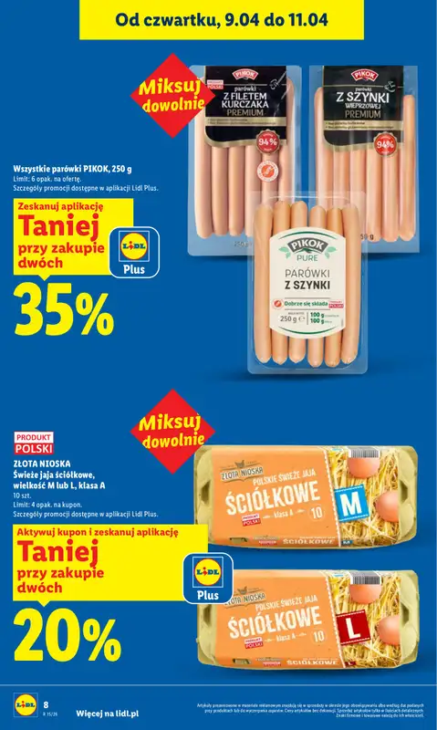 Lidl - gazetka promocyjna Oferta od czwartku od czwartku 09.04 do soboty 11.04 - strona 8