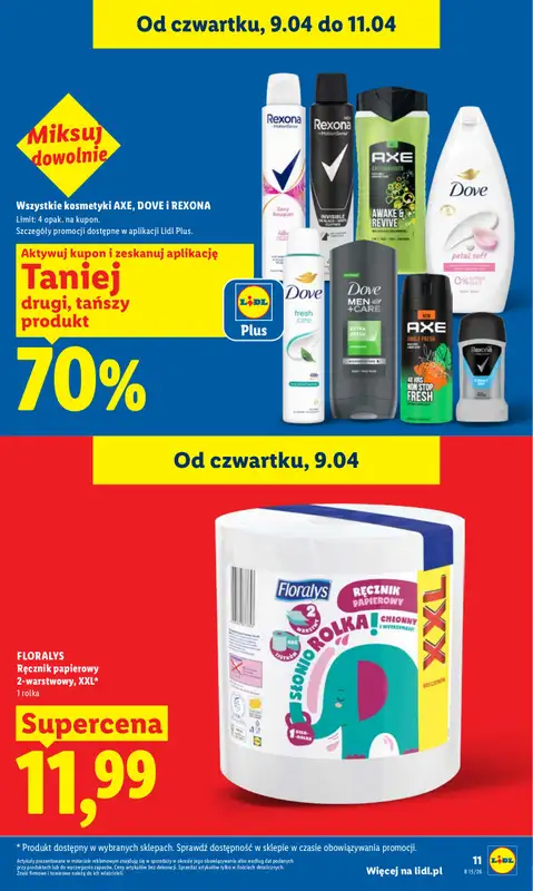 Lidl - gazetka promocyjna Oferta od czwartku od czwartku 09.04 do soboty 11.04 - strona 11