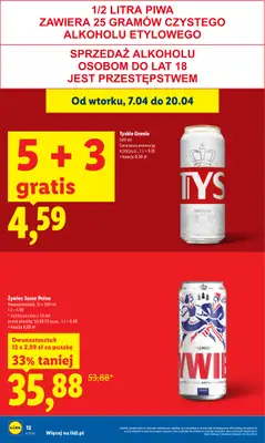 Lidl - gazetka promocyjna Oferta od czwartku od czwartku 09.04 do soboty 11.04 - strona 12