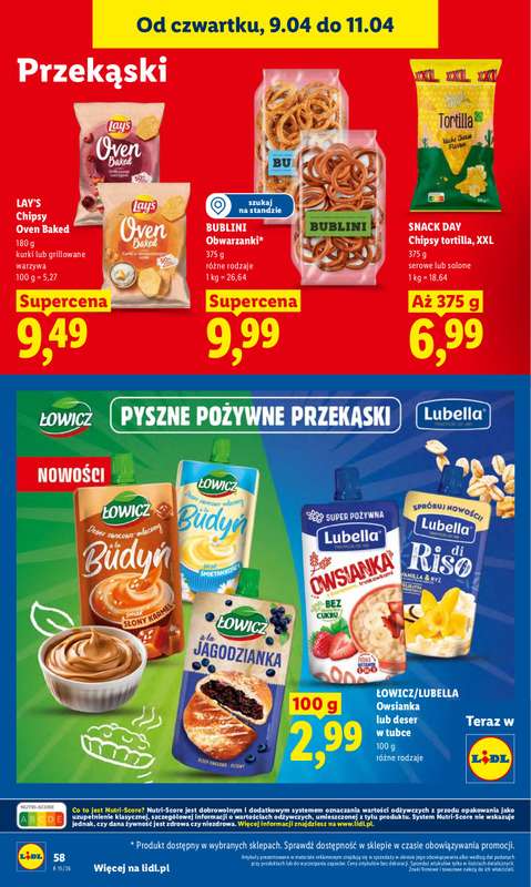 Lidl - gazetka promocyjna Oferta od czwartku od czwartku 09.04 do soboty 11.04 - strona 58