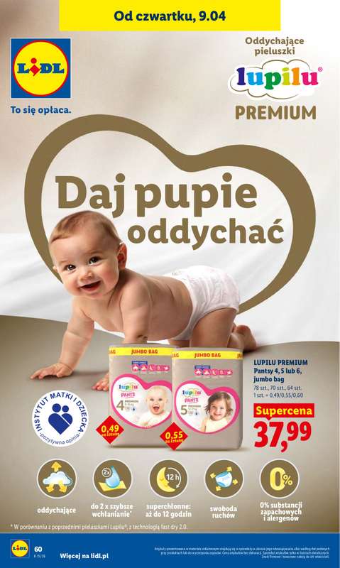 Lidl - gazetka promocyjna Oferta od czwartku od czwartku 09.04 do soboty 11.04 - strona 60