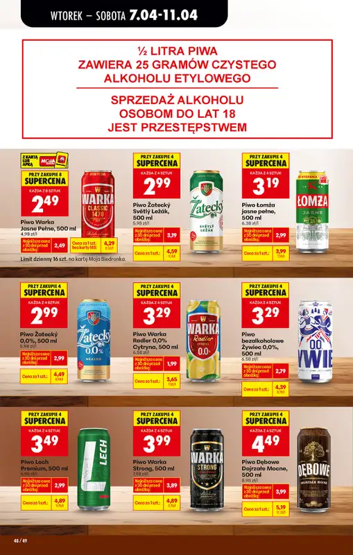 Biedronka - gazetka promocyjna Od wtorku, Z ladą tradycyjną od wtorku 07.04 do soboty 11.04 - strona 64