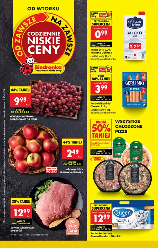 Biedronka - gazetka promocyjna Od wtorku, Z ladą tradycyjną  