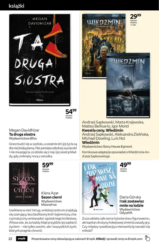 Empik - gazetka promocyjna Tom kultury: książki od środy 08.04 do wtorku 21.04 - strona 22