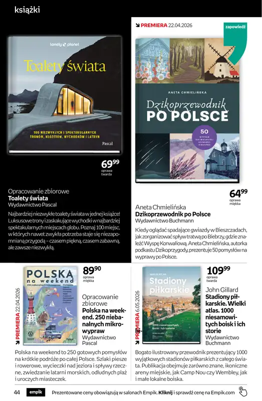 Empik - gazetka promocyjna Tom kultury: książki od środy 08.04 do wtorku 21.04 - strona 44