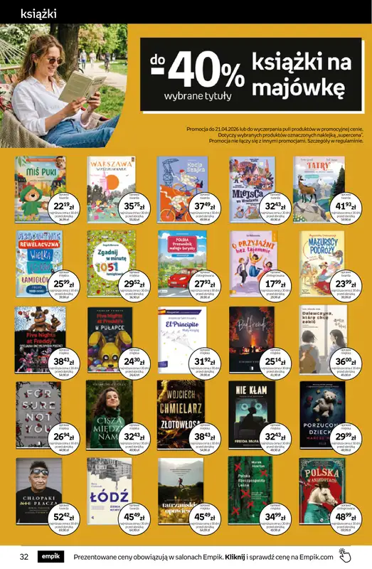 Empik - gazetka promocyjna Tom kultury: książki od środy 08.04 do wtorku 21.04 - strona 32