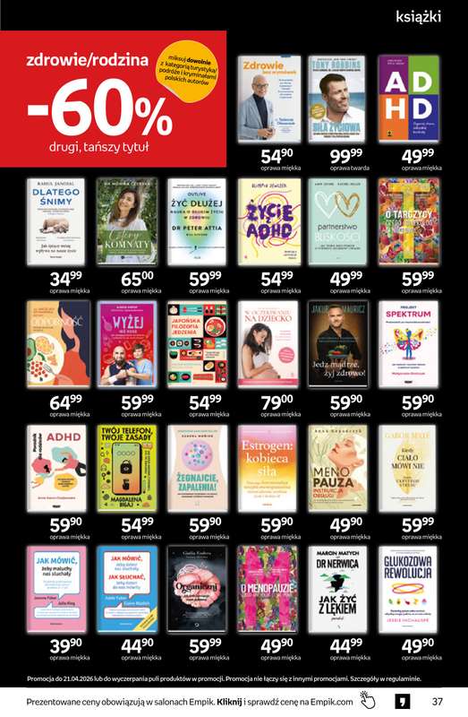 Empik - gazetka promocyjna Tom kultury: książki od środy 08.04 do wtorku 21.04 - strona 37