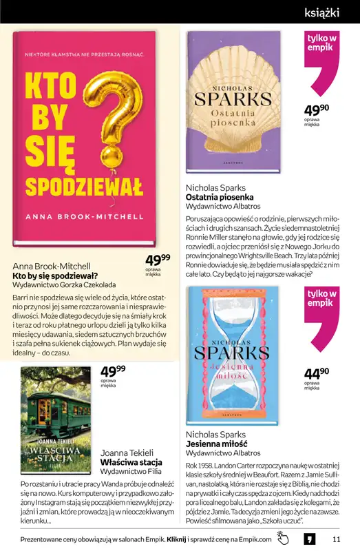 Empik - gazetka promocyjna Tom kultury: książki od środy 08.04 do wtorku 21.04 - strona 11