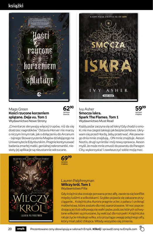 Empik - gazetka promocyjna Tom kultury: książki od środy 08.04 do wtorku 21.04 - strona 20
