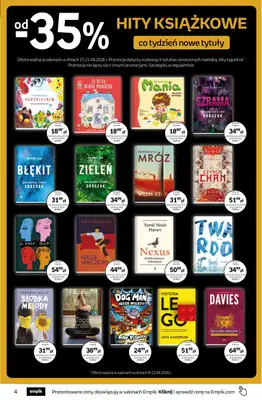 Empik - gazetka promocyjna Tom kultury: książki od środy 08.04 do wtorku 21.04 - strona 4
