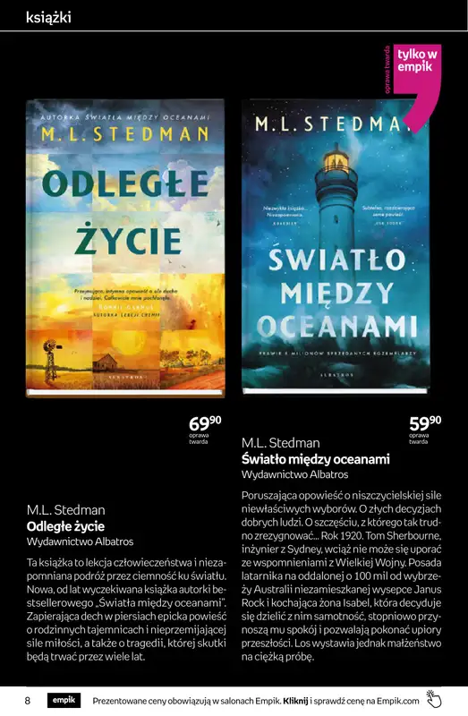 Empik - gazetka promocyjna Tom kultury: książki od środy 08.04 do wtorku 21.04 - strona 8