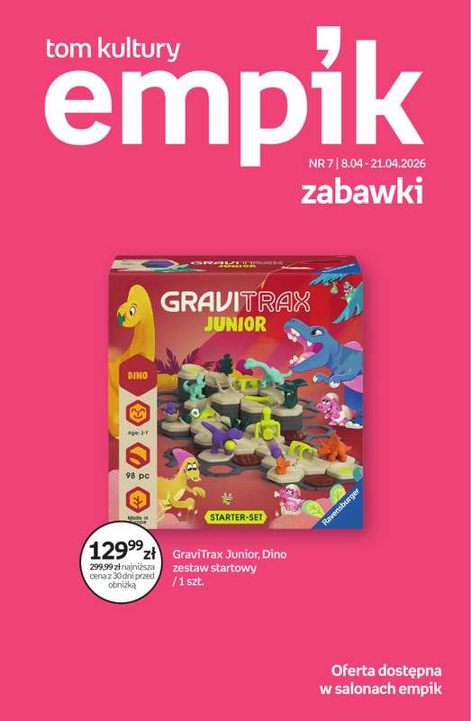 Empik - gazetka promocyjna Tom kultury: zabawki od środy 08.04 do wtorku 21.04