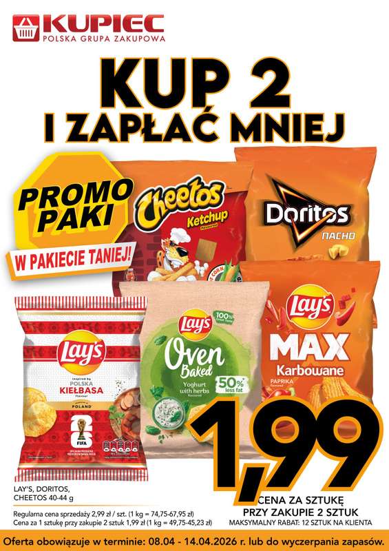 Kupiec - gazetka promocyjna Promopaki od środy 08.04 do wtorku 14.04 - strona 9