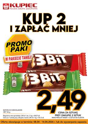 Kupiec - gazetka promocyjna Promopaki od środy 08.04 do wtorku 14.04